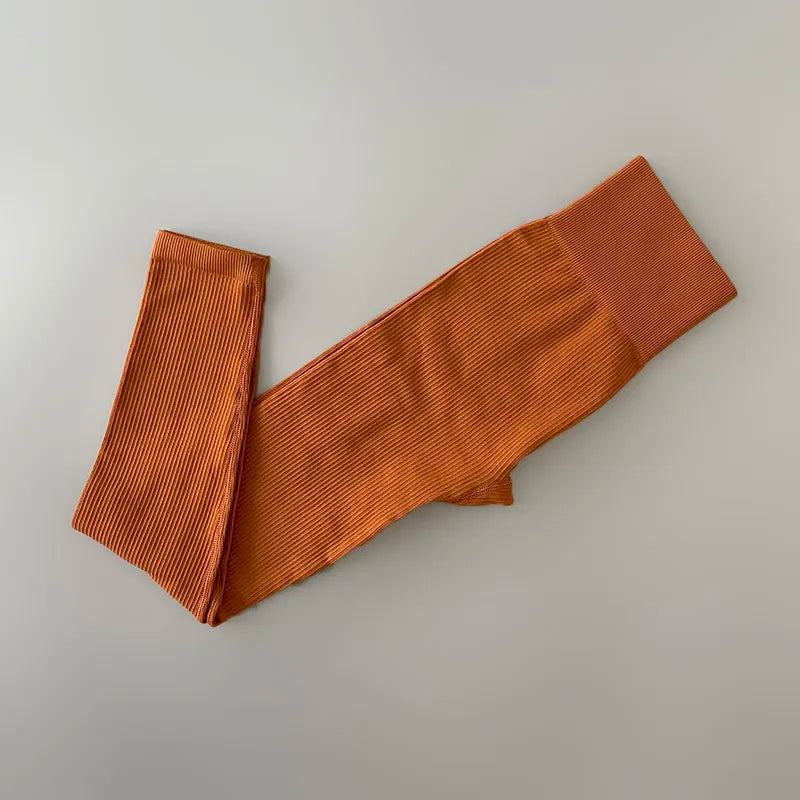 High-Waisted Seamless Fitness Yoga Pants With Tummy Control