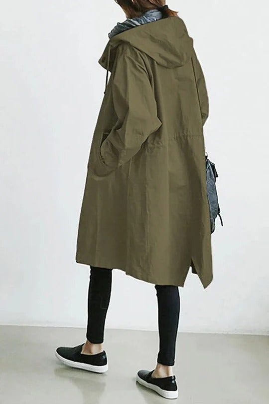 Hooded Trench Coat