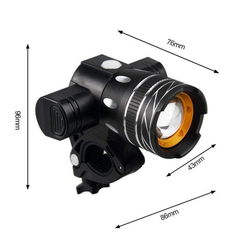 Brightest LED Bike Headlight – Powerful Front Bicycle Light for Night Cycling Safety