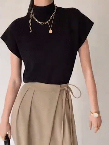 Gilet-pull décontracté uni