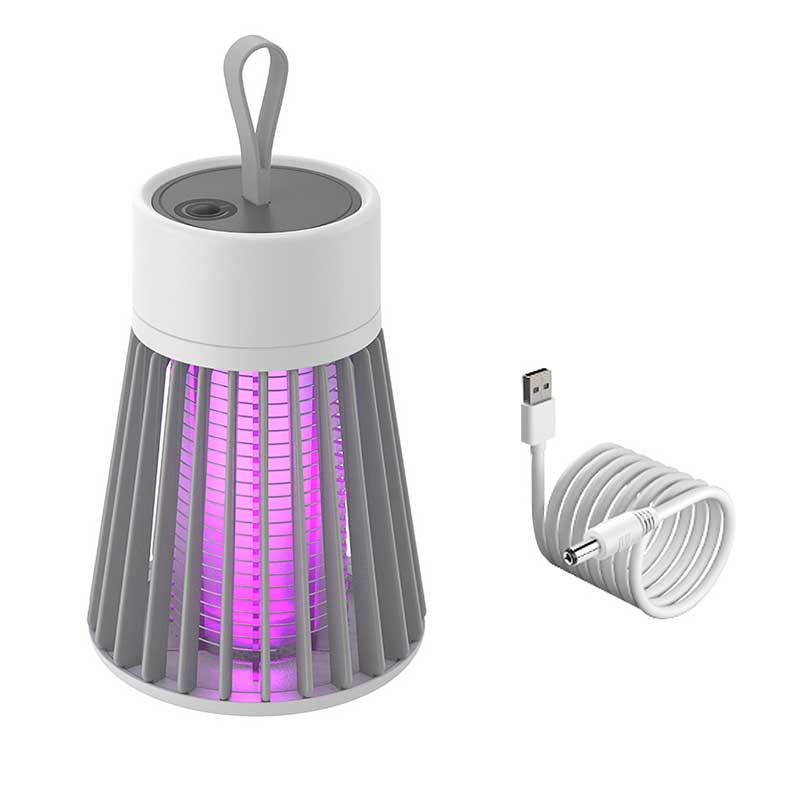 Lampe anti-moustiques rechargeable USB portable – Électrocuteur d'insectes intérieur et extérieur avec lumière LED