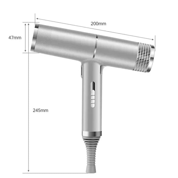 Professional Ionic Hair Dryer – 110,000 RPM High-Speed Anion Blow Dryer with Diffuser & Nozzles