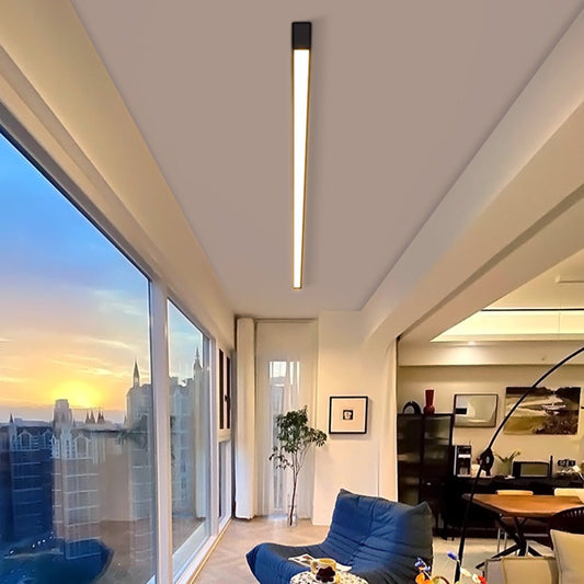 Luz de techo moderna LED con atenuación continua y control remoto
