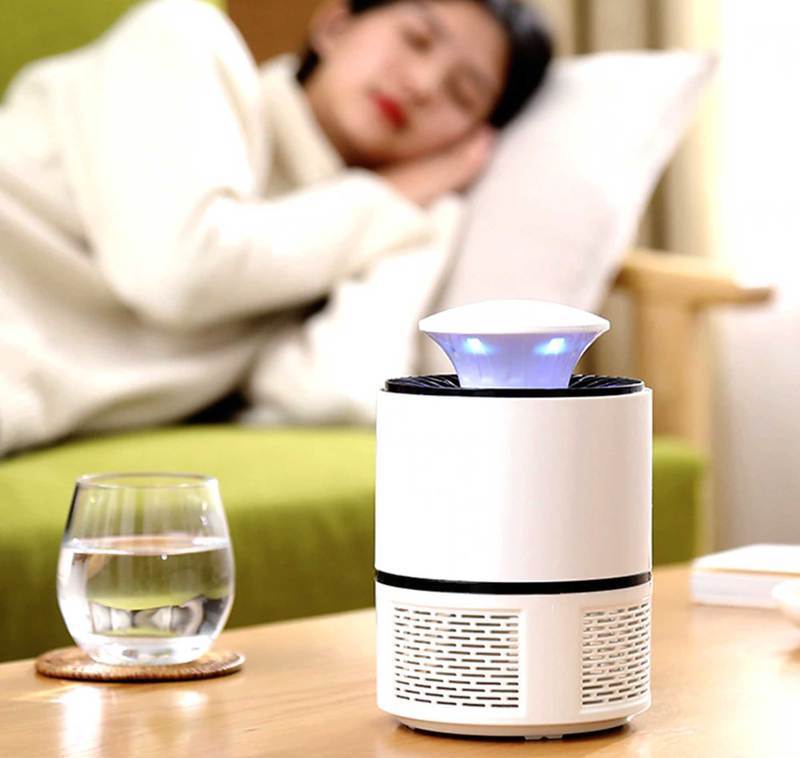 Electric Mosquito Trap & LED Fly Zapper – USB Powered Insect Killer with Violet Light & Silent Suction Fan