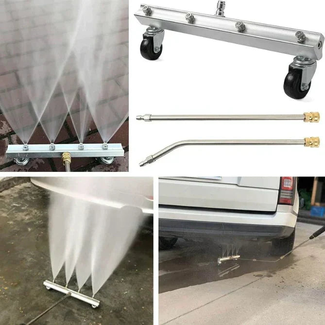 4000 PSI Onder Auto Hogedrukreiniger – Multifunctionele Oppervlakte- & Onderstelreiniger met Verlengstuk & Gebogen Spuitlans