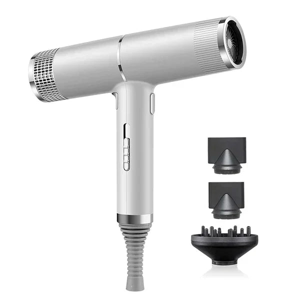Secador de Pelo Iónico Profesional – Secador de Aniones de Alta Velocidad 110,000 RPM con Difusor y Boquillas
