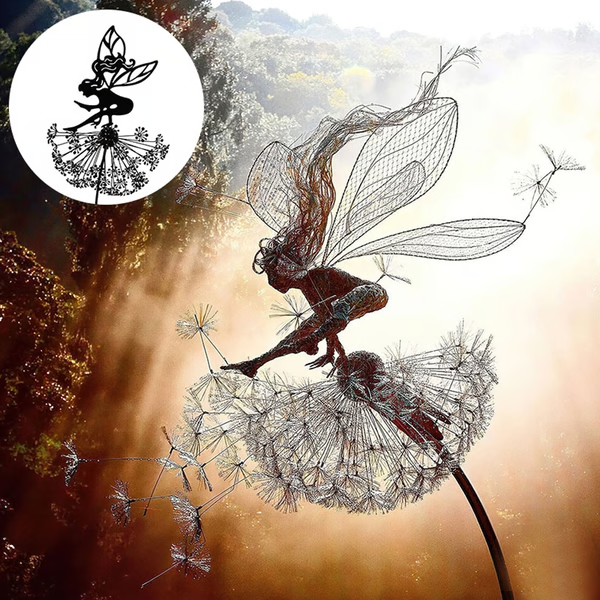 Sculptures de jardin en acier Fairy