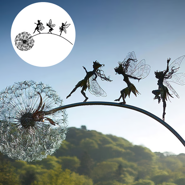 Sculptures de jardin en acier Fairy