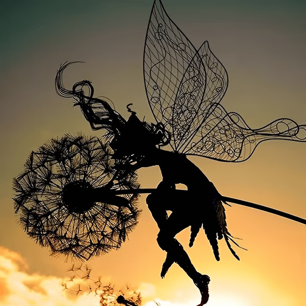 Sculptures de jardin en acier Fairy