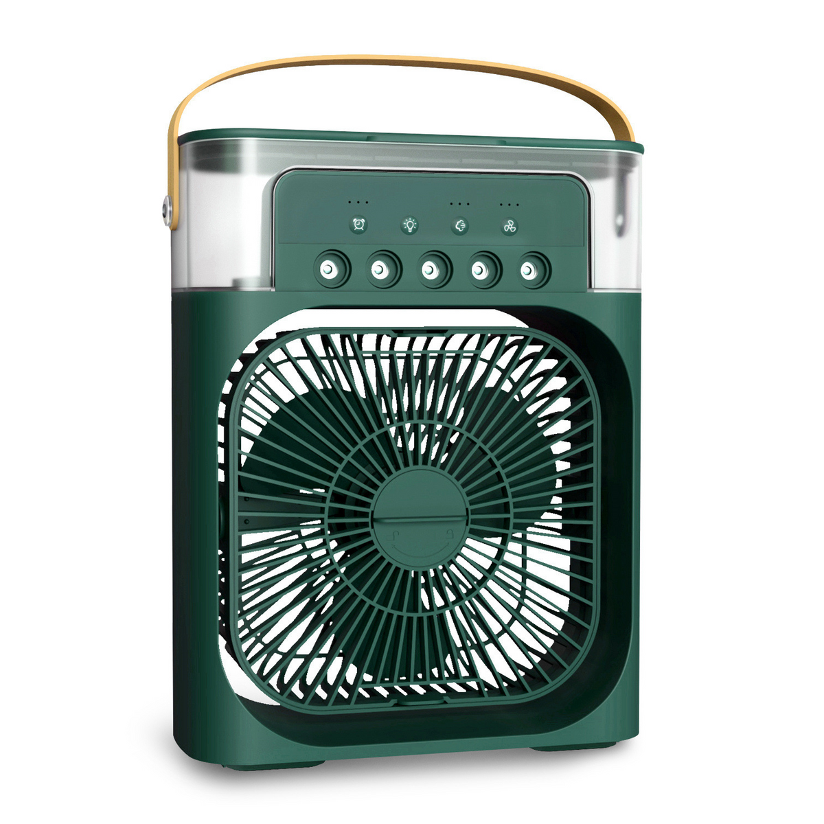 Mini Water-Cooled Air Cooler Fan with Spray & Humidifier – 5-Hole Silent USB Cooling Fan