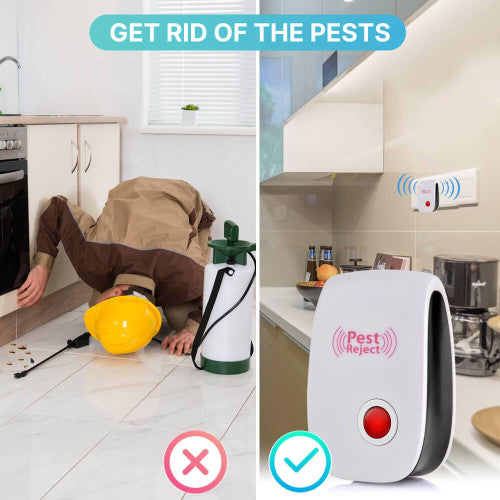 Répulsif à ultrasons contre les nuisibles – Répulsif électrique contre les insectes et les rongeurs pour usage intérieur