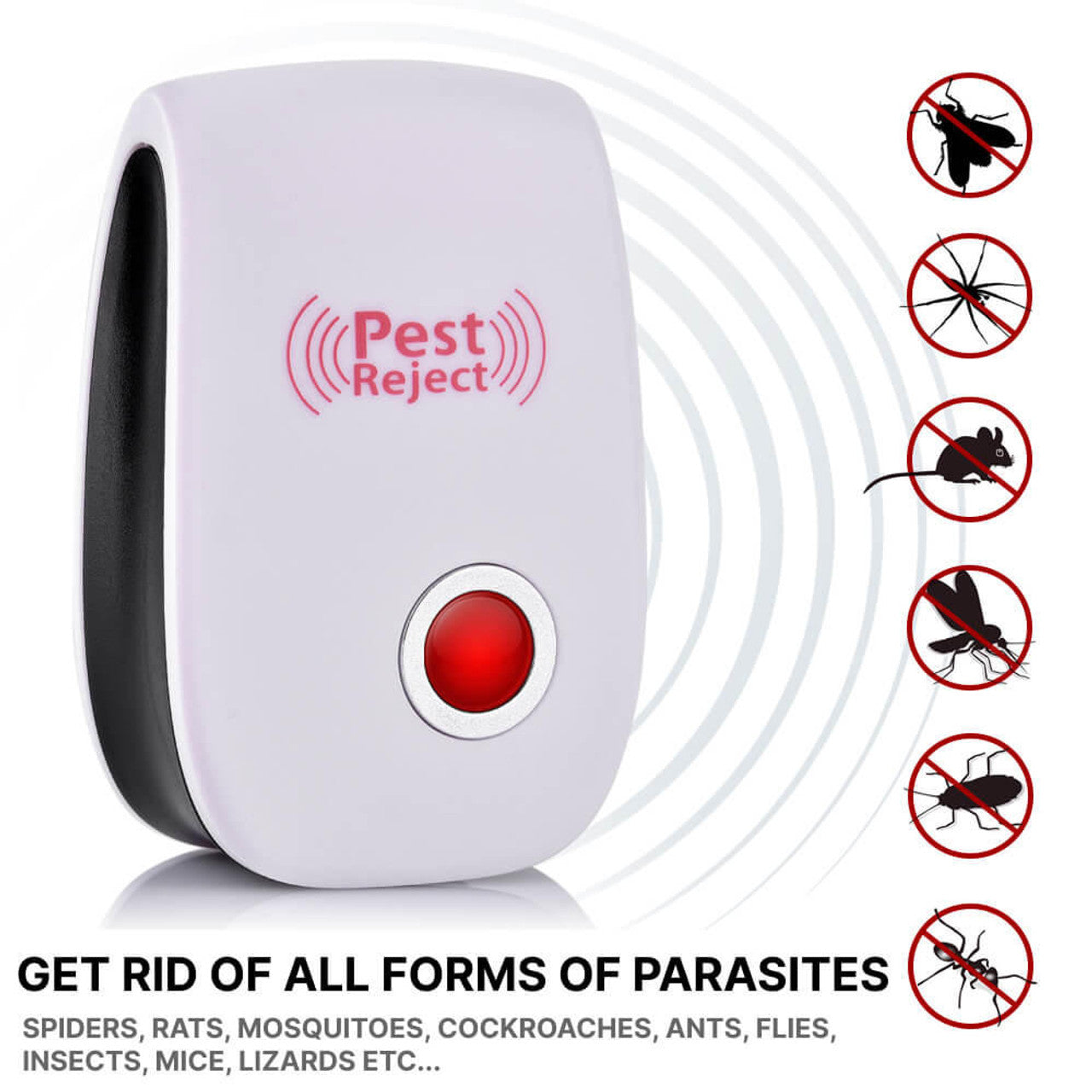 Répulsif à ultrasons contre les nuisibles – Répulsif électrique contre les insectes et les rongeurs pour usage intérieur