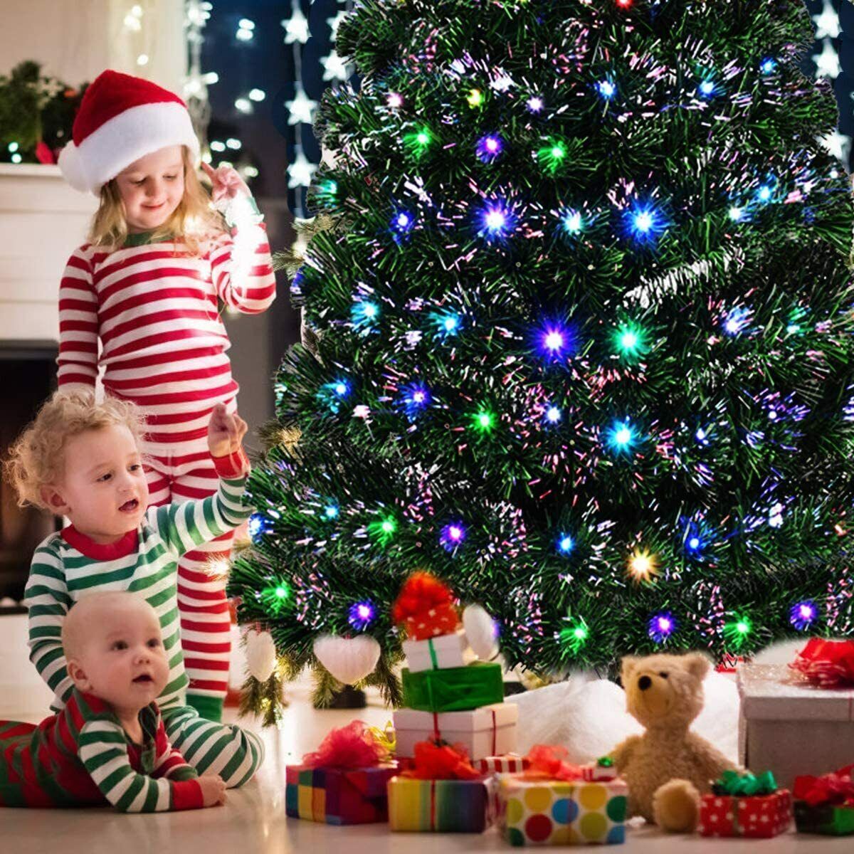 Large Premium Winter Wonderland Pre Lit Artificial Christmas Tree