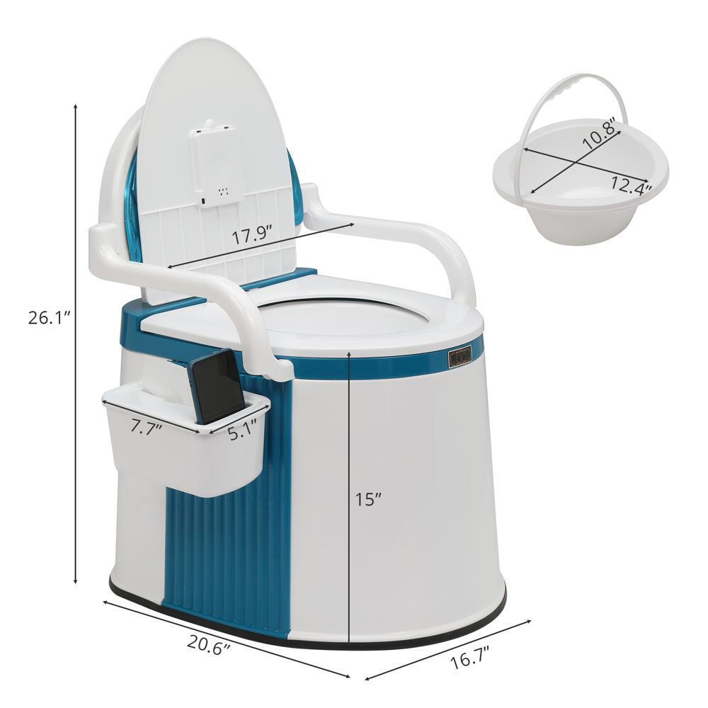 Outdoor and Indoor Portable Toilet – Comfortable Design for Seniors & Adults