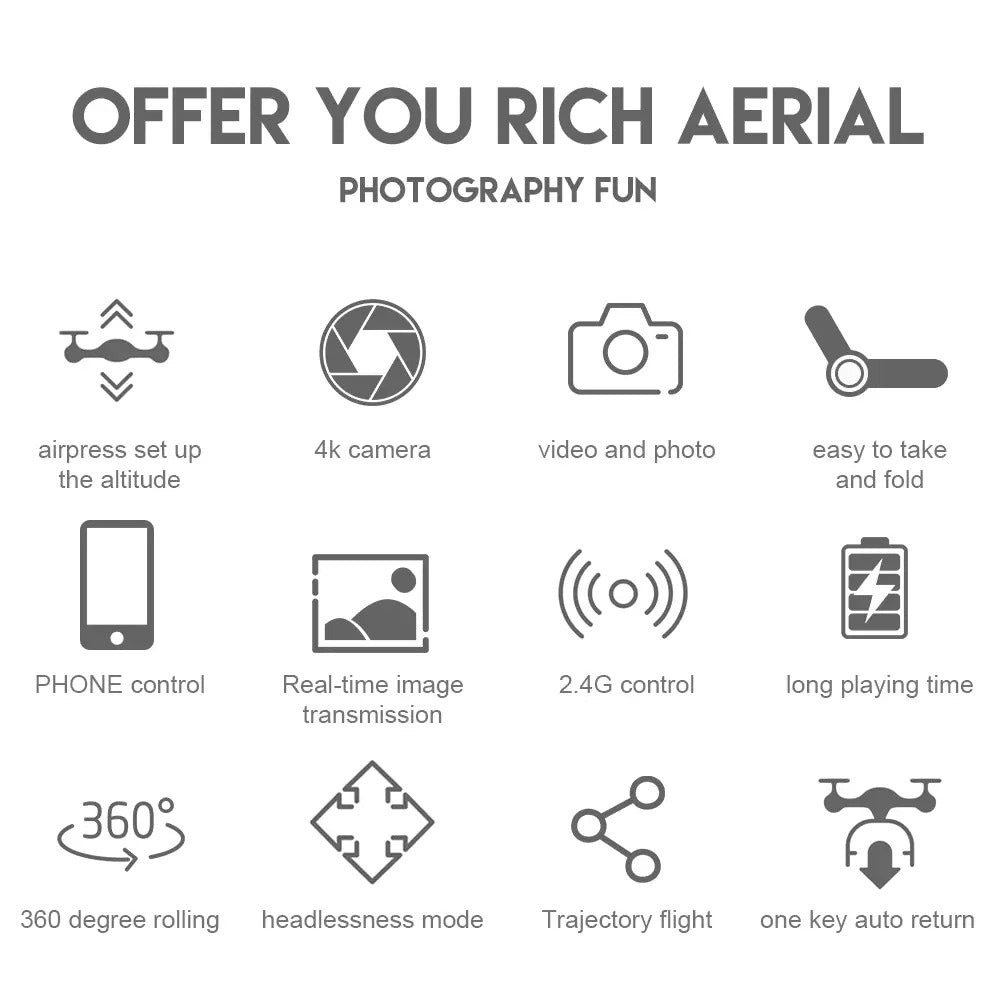 4k Drone With Dual Camera
