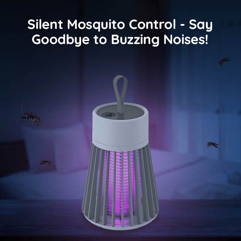 Lampe anti-moustiques rechargeable USB portable – Électrocuteur d'insectes intérieur et extérieur avec lumière LED