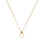 Square Mother of Pearl Necklace, 925 Silver, 18K Gold Plated