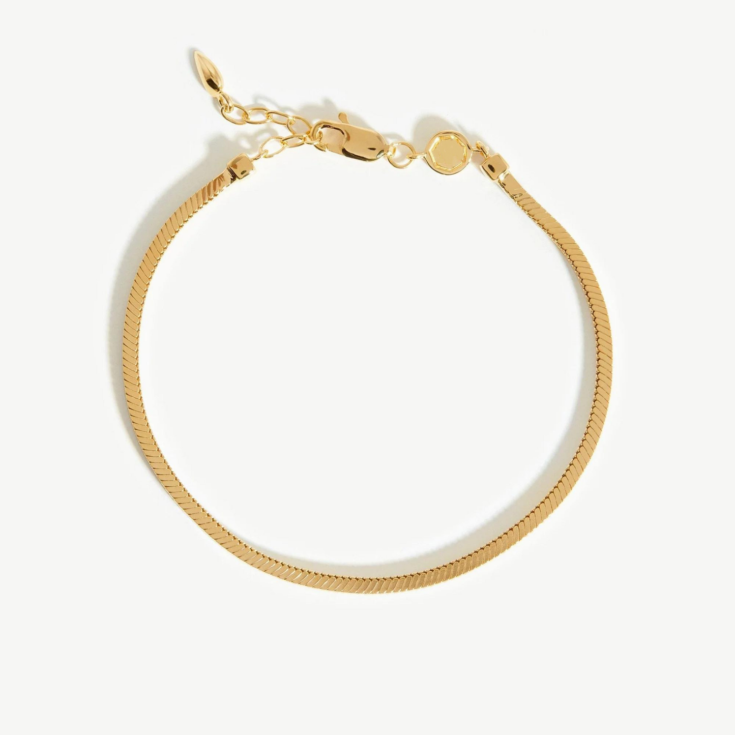 Square Snake Chain Bracelet Gold