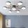 Modern Nordisch Rond Molecuul Tak Ontwerp LED Semi-Opbouw Plafondlamp