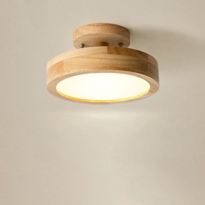 Lámpara de techo semiencastrada redonda LED escandinava