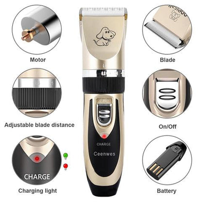 CleanPet - Tondeuse pour poils d'animaux sans bruit