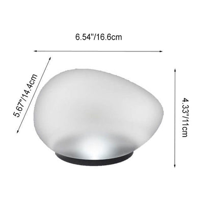 Luz de vidrio para paisaje exterior LED de guijarro solar ABS arenado