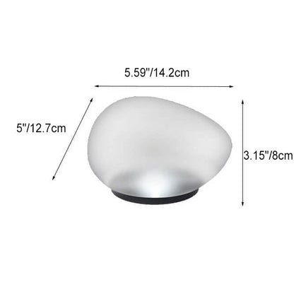 Luz de vidrio para paisaje exterior LED de guijarro solar ABS arenado