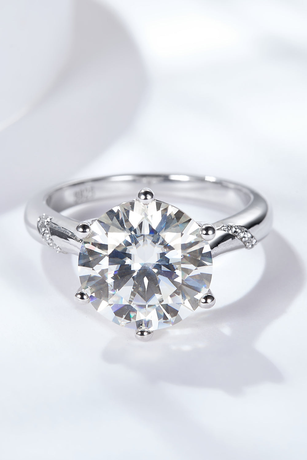 Pure Radiance 5 Carat Moissanite Solitaire Ring