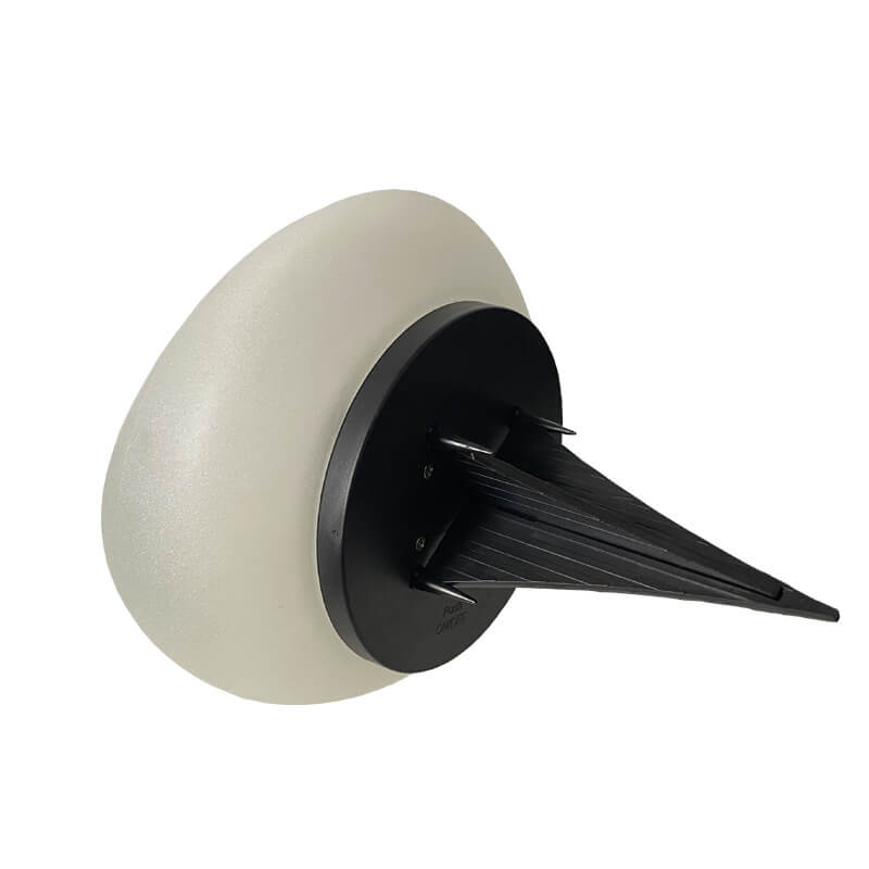 Luz de vidrio para paisaje exterior LED de guijarro solar ABS arenado