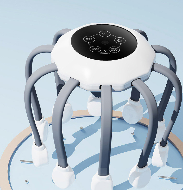 Smart elektrisk huvudmassager bläckfisk