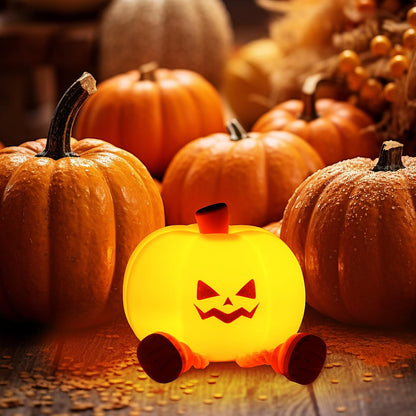 Mischievous Grinning Pumpkin Night Light – Ventayo