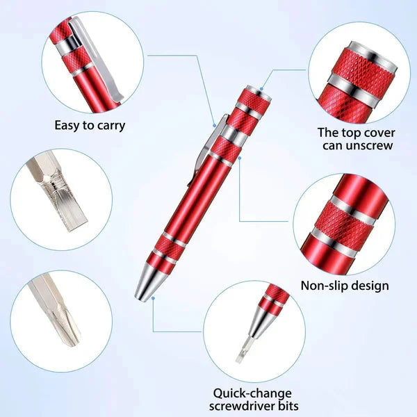 Instant 8-in-1 Pocket Pen Screwdriver
