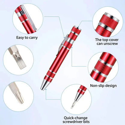 Instant 8-in-1 Pocket Pen Screwdriver