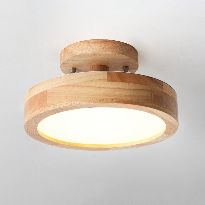 Lámpara de techo semiencastrada redonda LED escandinava