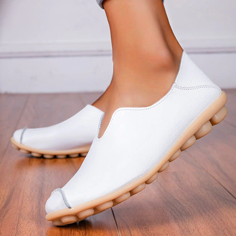 Laveen Casual Flat Heel Cow Tendon Low-Top Shoes