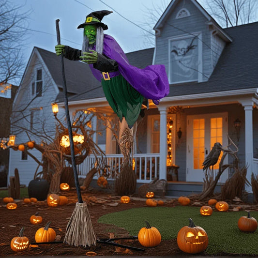 Ventayo – Flying Broom Halloween Decor