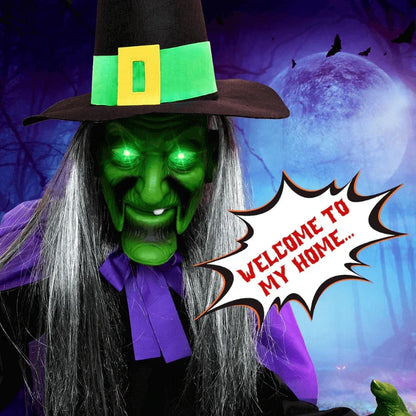 WitchWhirl – Flying Broom Halloween Decor