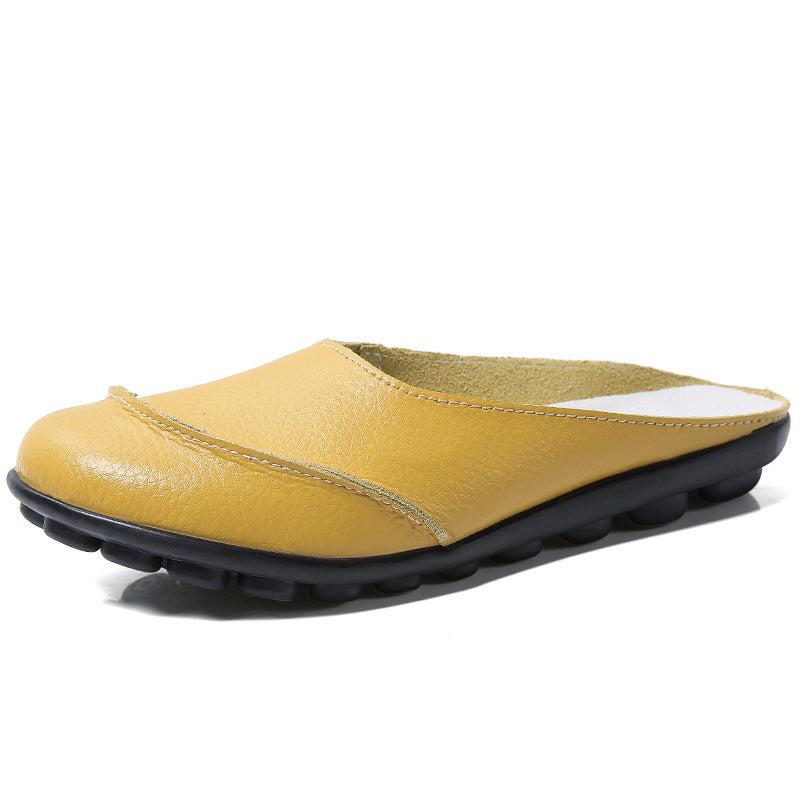 Perpetua Orthopedic Leather Flat Shoes with Soft Soles