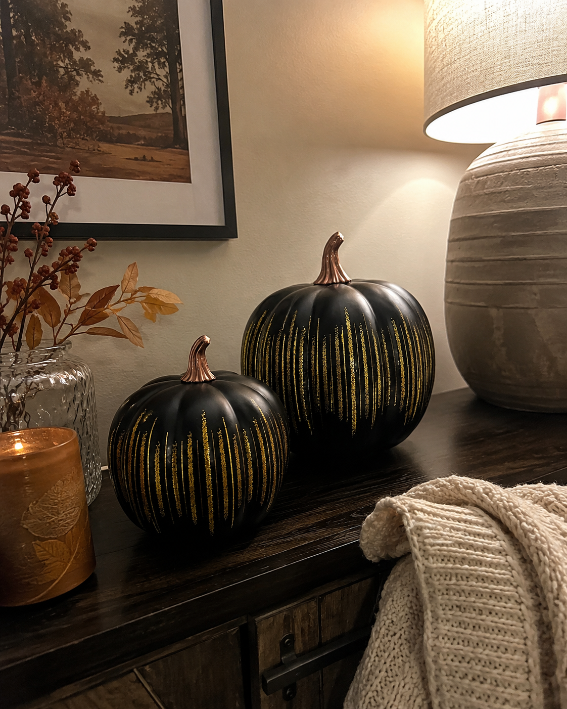 Decorative Twinkling Glass Pumpkin Light – Ventayo