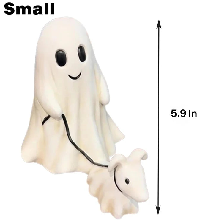 Ghostly Pumpkin Dog Statue – Ventayo
