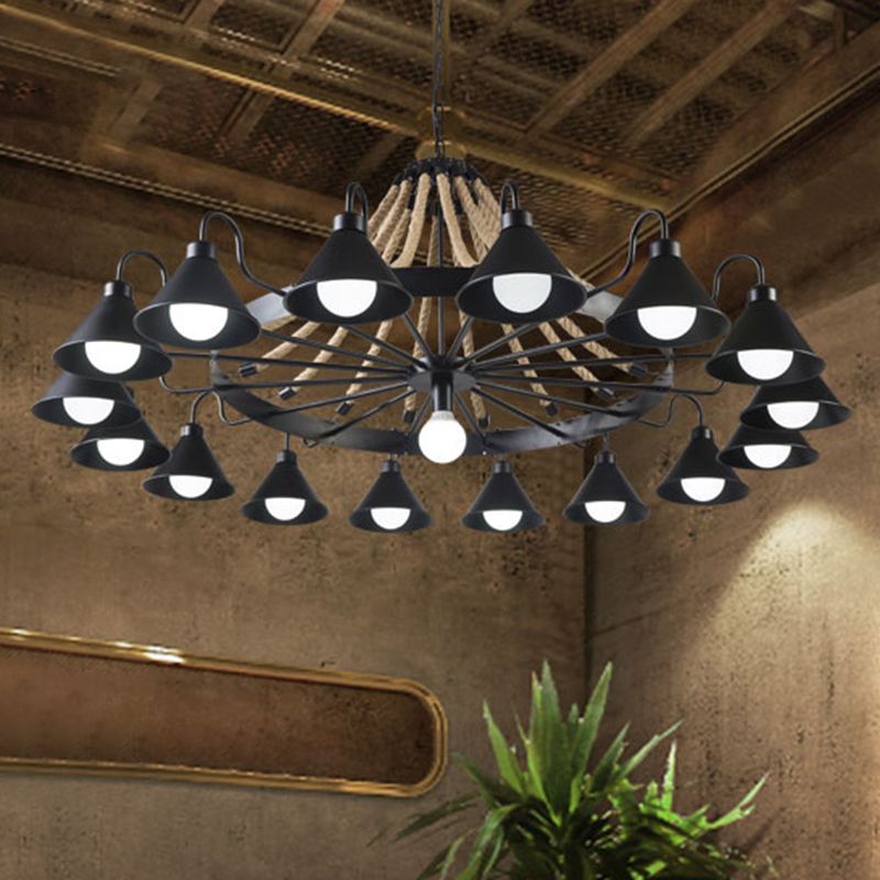 Vintage industriële hanglamp kroonluchter verlichting