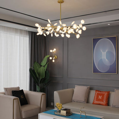Firefly Art Deco Pendant Light Chandelier Black/Gold Living Room