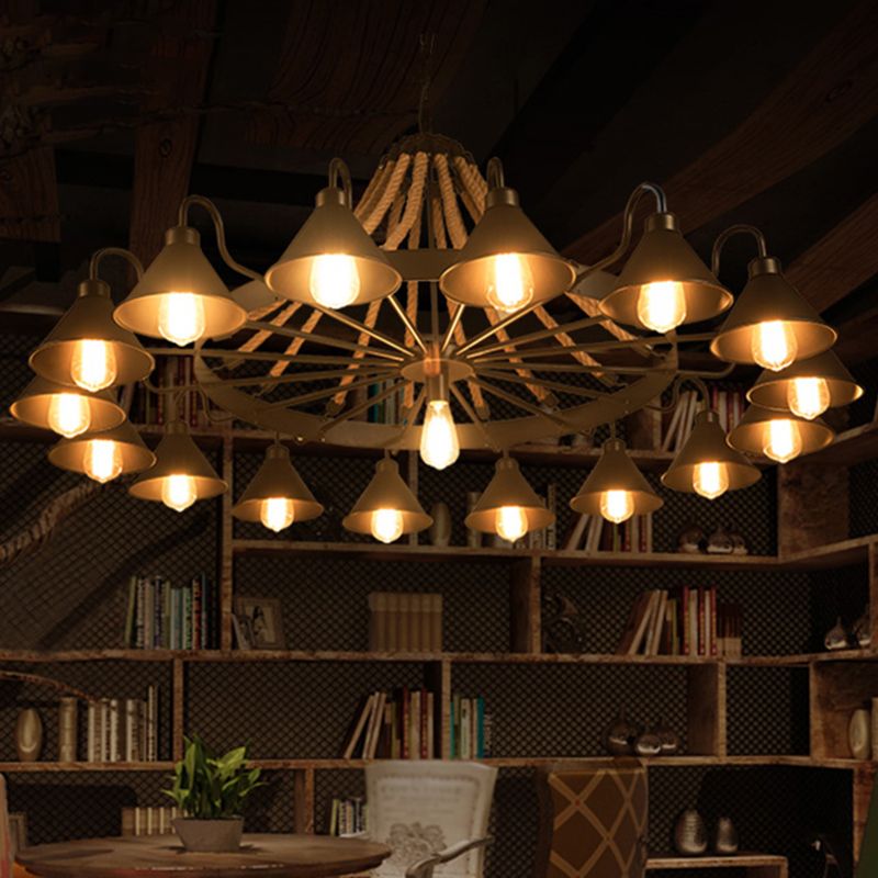 Vintage industriële hanglamp kroonluchter verlichting