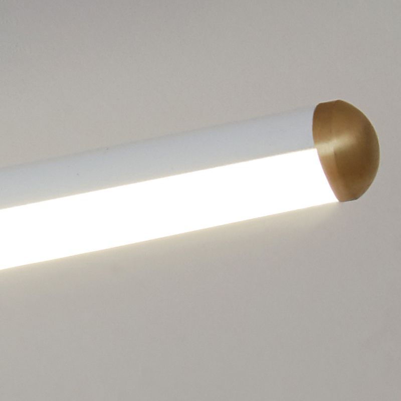 Lineaire inbouw plafondlamp zwart/wit