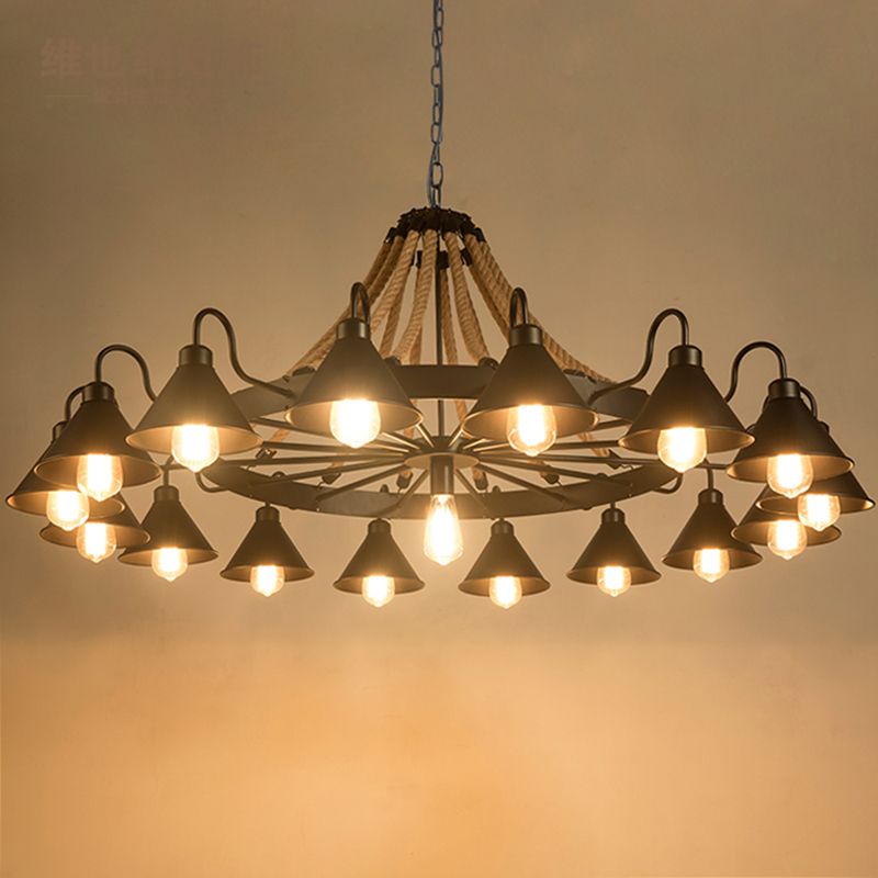 Vintage industriële hanglamp kroonluchter verlichting