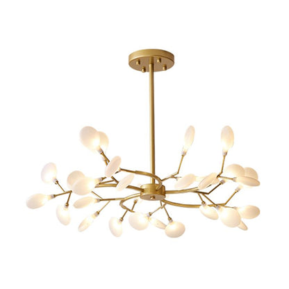 Firefly Art Deco Pendant Light Chandelier Black/Gold Living Room