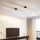 Lineaire inbouw plafondlamp zwart/wit