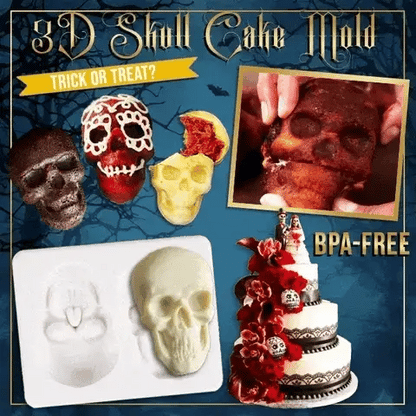 Halloween 3D Skull Cake Mold – Ventayo