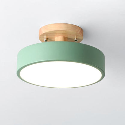 Lámpara de techo semiencastrada redonda LED escandinava