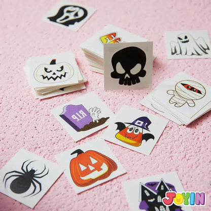 144 PCS Halloween Glowing Temporary Tattoos for Kids, 12 Designs Luminous Tattoo stickers – Ventayo